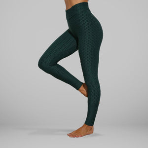 GYMKARTEL® ANTI-CELLULITE AND PUSH UP LEGGINGS - GREEN