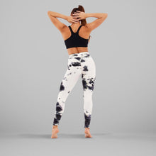Load image into Gallery viewer, GYMKARTEL® ANTI-CELLULITE AND PUSH UP LEGGINGS - TIE-DYE BLACK