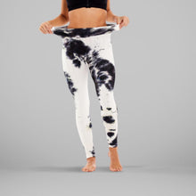Load image into Gallery viewer, GYMKARTEL® ANTI-CELLULITE AND PUSH UP LEGGINGS - TIE-DYE BLACK