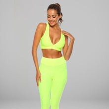 Load image into Gallery viewer, GYMKARTEL® SUPPORTIVE SPORTS BRA - YELLOW