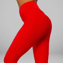 Load image into Gallery viewer, GYMKARTEL® ANTI-CELLULITE AND PUSH UP LEGGINGS - RED
