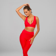 Load image into Gallery viewer, GYMKARTEL® SUPPORTIVE SPORTS BRA - RED