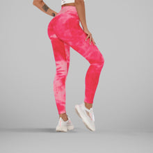 Load image into Gallery viewer, GYMKARTEL® ANTI-CELLULITE AND PUSH UP LEGGINGS - TIE-DYE PINK
