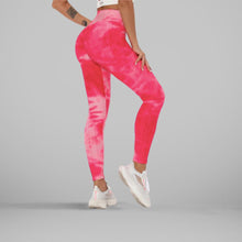Load image into Gallery viewer, GYMKARTEL® ANTI-CELLULITE AND PUSH UP LEGGINGS - TIE-DYE PINK