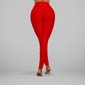 GYMKARTEL® ANTI-CELLULITE AND PUSH UP LEGGINGS - RED
