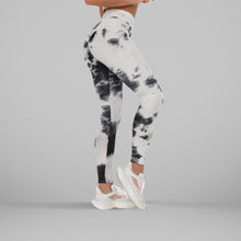 Load image into Gallery viewer, GYMKARTEL® ANTI-CELLULITE AND PUSH UP LEGGINGS - TIE-DYE BLACK