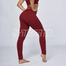 Load image into Gallery viewer, GYMKARTEL® PERFORMANCE ANTI-CELLULITE AND PUSH UP LEGGINGS - RED
