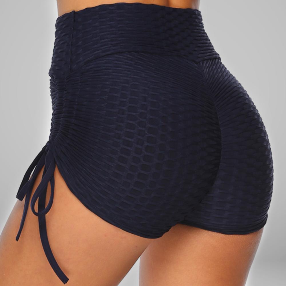 GYMKARTEL® ANTI-CELLULITE AND PUSH UP SHORTS - NAVY