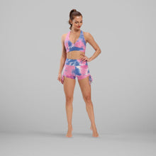 Load image into Gallery viewer, GYMKARTEL® ANTI-CELLULITE AND PUSH UP SHORTS - TIE-DYE PURPLE
