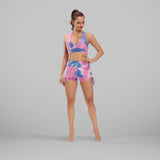 GYMKARTEL® ANTI-CELLULITE AND PUSH UP SHORTS - TIE-DYE PURPLE