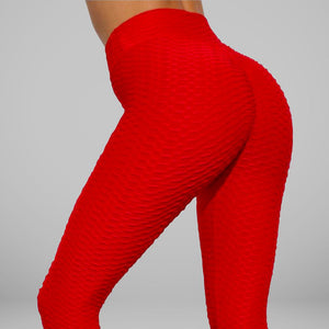 GYMKARTEL® ANTI-CELLULITE AND PUSH UP LEGGINGS - RED
