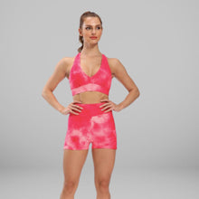 Load image into Gallery viewer, GYMKARTEL® SUPPORTIVE SPORTS BRA - TIE-DYE PINK

