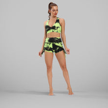Load image into Gallery viewer, GYMKARTEL® ANTI-CELLULITE AND PUSH UP SHORTS - TIE-DYE GREEN
