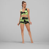 GYMKARTEL® ANTI-CELLULITE AND PUSH UP SHORTS - TIE-DYE GREEN