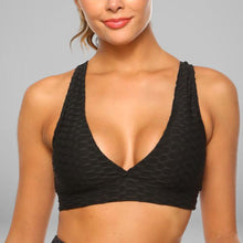 Load image into Gallery viewer, GYMKARTEL® SUPPORTIVE SPORTS BRA - BLACK
