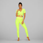 GYMKARTEL® ANTI-CELLULITE T-SHIRT - YELLOW