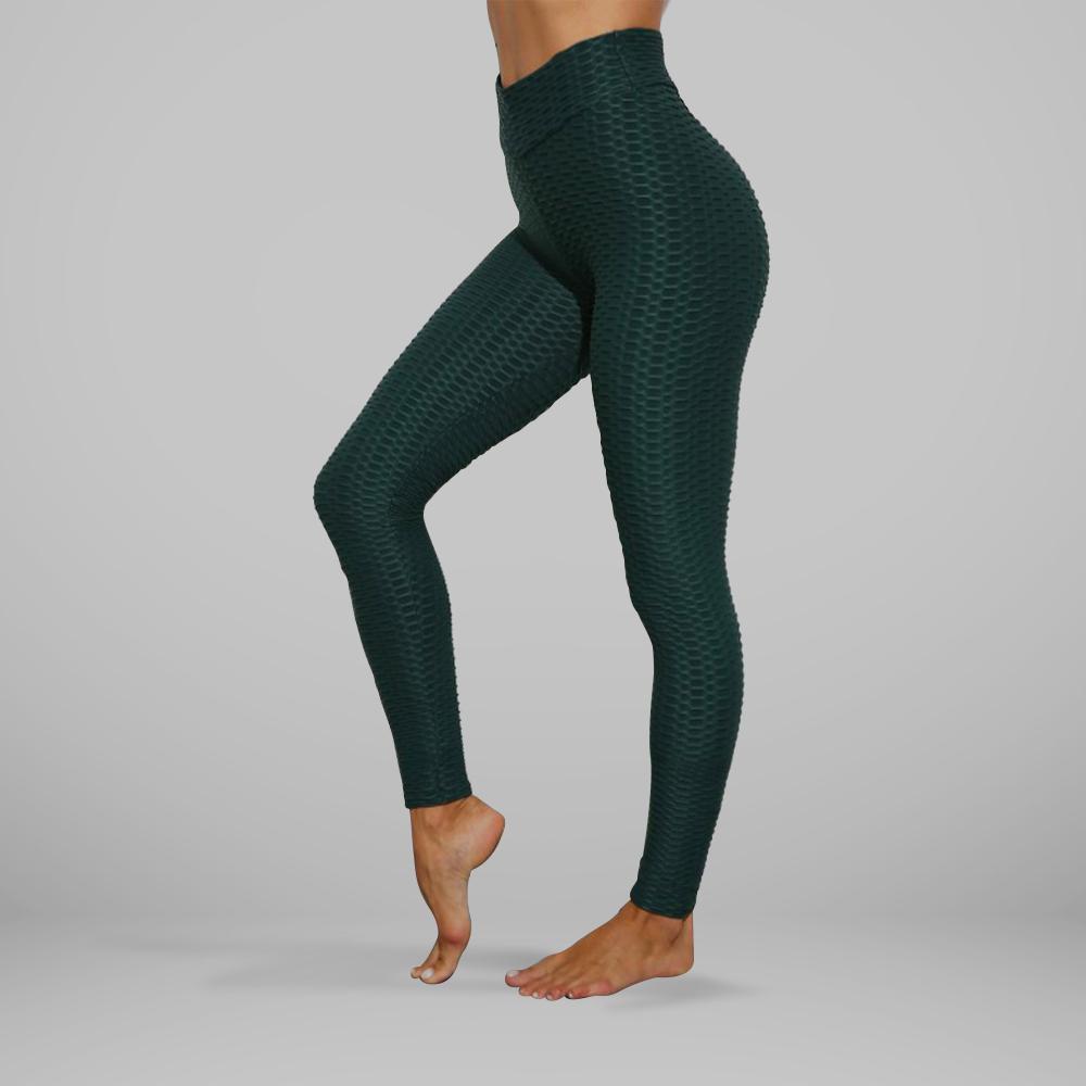 GYMKARTEL® ANTI-CELLULITE AND PUSH UP LEGGINGS - GREEN