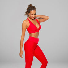 Load image into Gallery viewer, GYMKARTEL® SUPPORTIVE SPORTS BRA - RED

