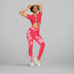 GYMKARTEL® ANTI-CELLULITE T-SHIRT - TIE-DYE PINK