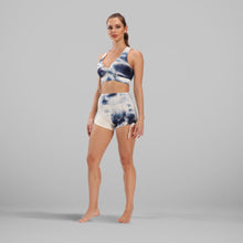 Load image into Gallery viewer, GYMKARTEL® ANTI-CELLULITE AND PUSH UP SHORTS - TIE-DYE BLUE
