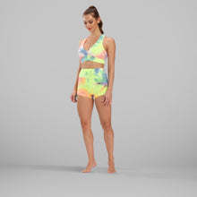 Load image into Gallery viewer, GYMKARTEL® ANTI-CELLULITE AND PUSH UP SHORTS - TIE-DYE YELLOW
