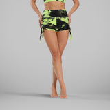 GYMKARTEL® ANTI-CELLULITE AND PUSH UP SHORTS - TIE-DYE GREEN