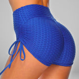 GYMKARTEL® ANTI-CELLULITE AND PUSH UP SHORTS - BLUE