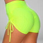 GYMKARTEL® ANTI-CELLULITE AND PUSH UP SHORTS - YELLOW