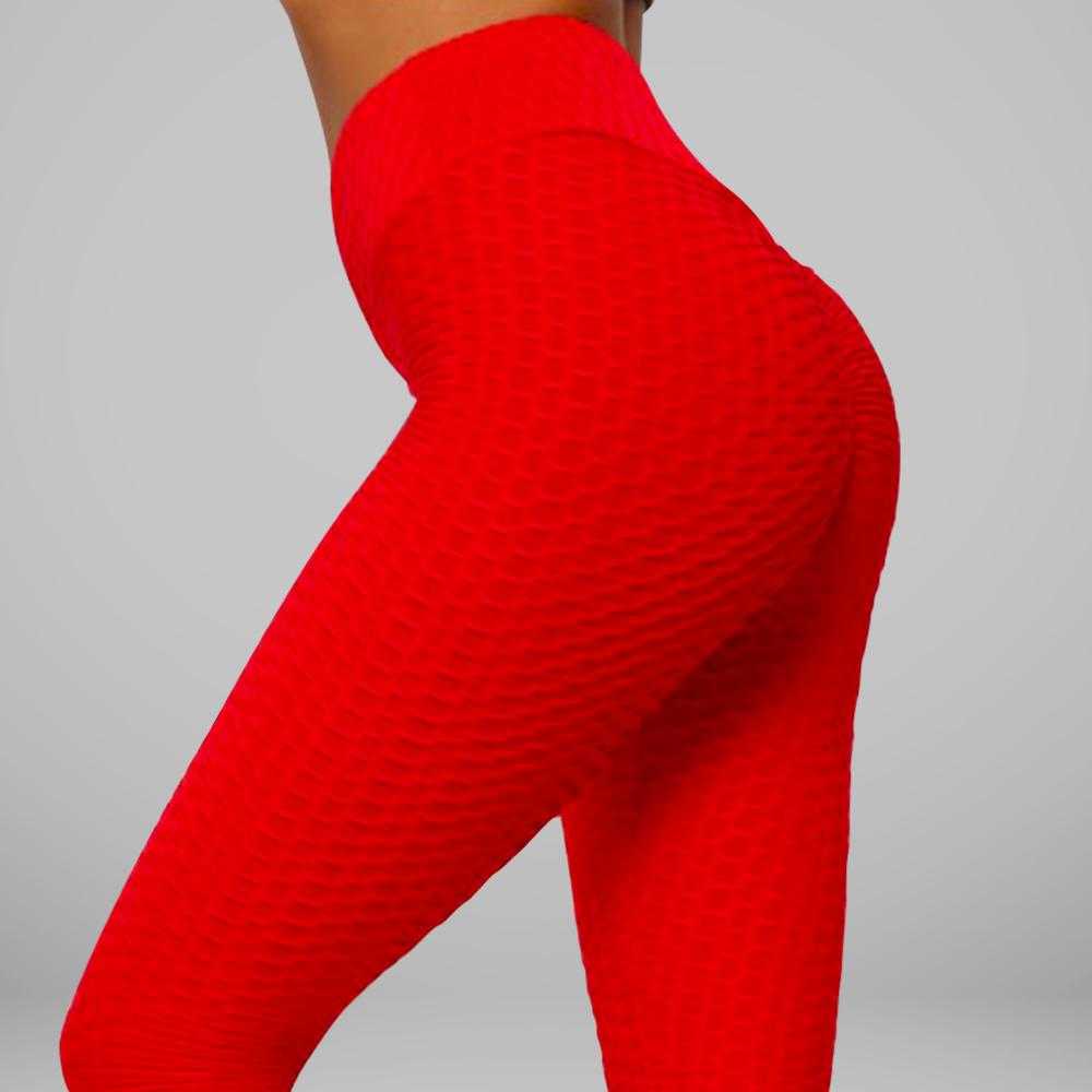 GYMKARTEL® ANTI-CELLULITE AND PUSH UP LEGGINGS - RED