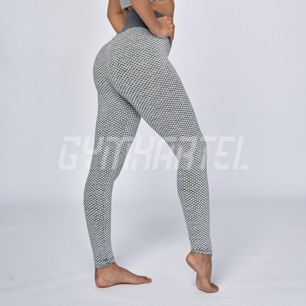 GYMKARTEL® PERFORMANCE ANTI-CELLULITE AND PUSH UP LEGGINGS - WHITE