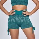 GYMKARTEL® PERFORMANCE ANTI-CELLULITE AND PUSH UP SHORTS - GREEN